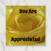 Vielen Dank für Ihr Verständnis für die hellgelbe Geschenkanhänger (Vorderseite)