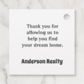 Vielen Dank für Ihr Vintages Interesse Geschenkanhänger (Rückseite)