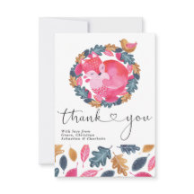 Vielen Dank für Ihr Woodland Sleeping Fox Bird und