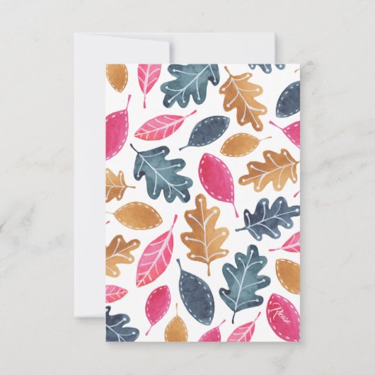 Vielen Dank für Ihr Woodland Sleeping Fox Bird und Dankeskarte (Rückseite)