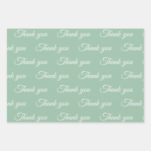 Vielen Dank für Ihr Wrapping-Papier Geschenkpapier Set (Vorderseite)