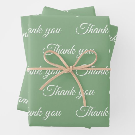 Vielen Dank für Ihr Wrapping-Papier Geschenkpapier Set (Beispiel)