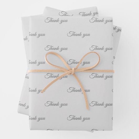 Vielen Dank für Ihr Wrapping-Papier  Geschenkpapier Set (Beispiel)