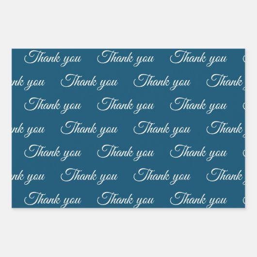 Vielen Dank für Ihr Wrapping-Papier Geschenkpapier Set (Vorderseite)