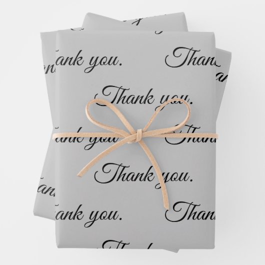 Vielen Dank für Ihr Wrapping-Papier Geschenkpapier Set (Beispiel)