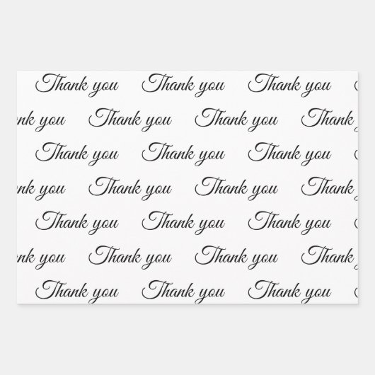 Vielen Dank für Ihr Wrapping-Papier Geschenkpapier Set (Vorderseite)