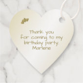 Vielen Dank für Ihre 70. Coole Zahlenmuster Gold u Geschenkanhänger (Rückseite)