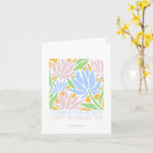 Vielen Dank für Ihre Abstrakte Blumen-Card-Bibelka Karte (Gelbe Blume)