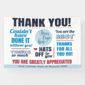 Vielen Dank für Ihre Anerkennung Freiwillige Mitar Banner (Horizontal)