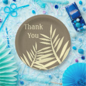 Vielen Dank für Ihre Anerkennung Meal Brown Leaf S Pappteller (Party)