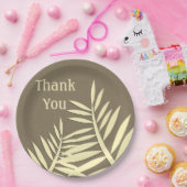 Vielen Dank für Ihre Anerkennung Meal Brown Leaf S Pappteller (Party)