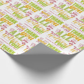 Vielen Dank für Ihre Anerkennung Typografie Geschenkpapier (Ecke)
