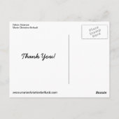 Vielen Dank für Ihre Anmerkung Ethnic Abstrakt Fin Postkarte (Rückseite)