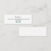 Vielen Dank für Ihre Anmerkung für den Eigentümer  Mini Visitenkarte (Vorne/Hinten)