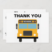 Vielen Dank für Ihre Anmerkung für Schulbusfahrer Einladung (Vorne/Hinten)