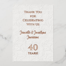 Vielen Dank für Ihre Anmerkung Jegliche Rose zum J Folieneinladung