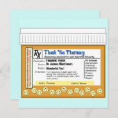 Vielen Dank für Ihre Apotheke Dankeskarte (Vorne/Hinten)