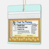 Vielen Dank für Ihre Apotheke Keramikornament (Links)