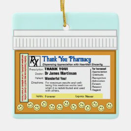 Vielen Dank für Ihre Apotheke Keramikornament