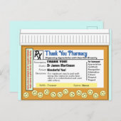 Vielen Dank für Ihre Apotheke Postkarte (Vorne/Hinten)