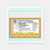 Vielen Dank für Ihre Apotheke Serviette (Vorderseite)