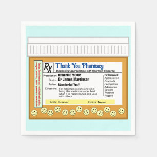 Vielen Dank für Ihre Apotheke Serviette