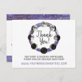 Vielen Dank für Ihre Aquarellfarbe Vollmond Mondmo Postkarte (Vorne/Hinten)