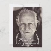 Vielen Dank für Ihre Art von Beileid (Vorderseite)