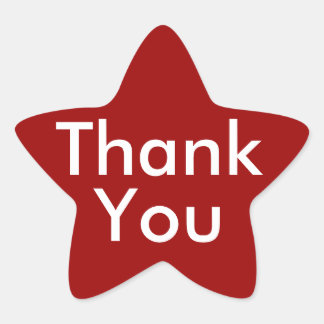 Vielen Dank für Ihre Aufkleber im roten Hintergrun