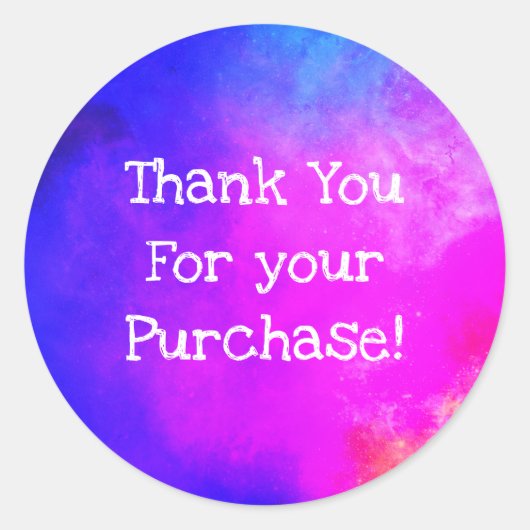 Vielen Dank für Ihre Aufkleber zum Kauf (Vorderseite)