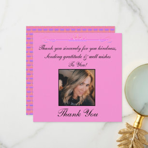 Vielen Dank für Ihre aufrichtige Fotokarte Dankeskarte