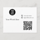 Vielen Dank für Ihre Auftragsbearbeitung Inserts C Ankündigungspostkarte (Rückseite)