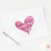 Vielen Dank für Ihre Auftragskleber - Round Runder Aufkleber (Umschlag)