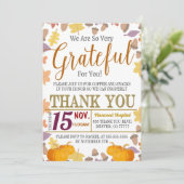 Vielen Dank für Ihre Aufwertung Einladung (Stehend Vorderseite)