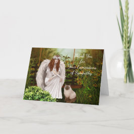 Vielen Dank für Ihre Ausdrücke des Beileids Dankeskarte