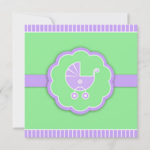 Vielen Dank für Ihre Baby Showroller Green Flat Ca Einladung