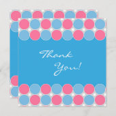 Vielen Dank für Ihre Babydusche Flat Card Dankeskarte (Vorne/Hinten)