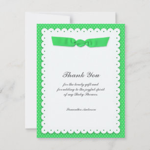 Vielen Dank für Ihre Babydusche Flat Card Einladung