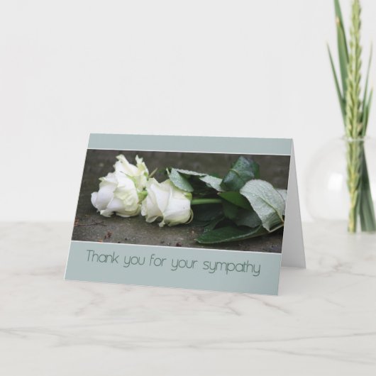 Vielen Dank für Ihre Beileid-Karte Dankeskarte (Vorderseite)
