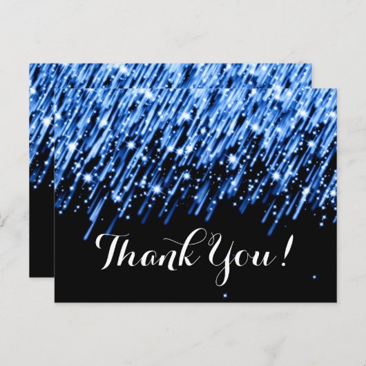 Vielen Dank für Ihre Bemerkung Fallende Sterne "Sa Postkarte (Vorne/Hinten)