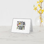 Vielen Dank für Ihre Bemerkung - hebräische Buchst Karte (Gelbe Blume)