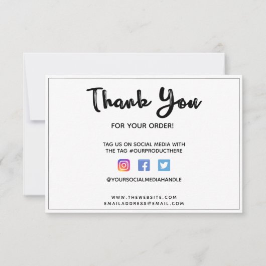 Vielen Dank für Ihre benutzerdefinierte Medieneinl (Vorderseite)