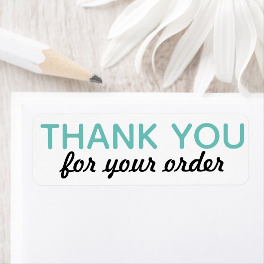 Vielen Dank für Ihre Bestellaufkleber (Insitu)