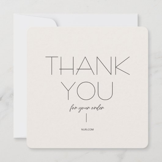 Vielen Dank für Ihre Bestellkarte, kleine Unterneh Dankeskarte (Vorderseite)