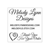 Vielen Dank für Ihre Bestellung 2" x 2" Briefmarke Gummistempel (Prägung)