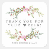 Vielen Dank für Ihre Bestellung Artisan artikel Ga Quadratischer Aufkleber (Vorderseite)