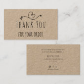 Vielen Dank für Ihre Bestellung auf dem Kraftpapie Visitenkarte (Vorne/Hinten)