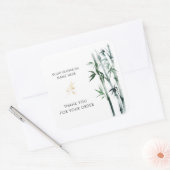 Vielen Dank für Ihre Bestellung Bamboo Quadratischer Aufkleber (Umschlag)