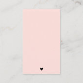 Vielen Dank für Ihre Bestellung Black and Peach Pi Visitenkarte (Rückseite)