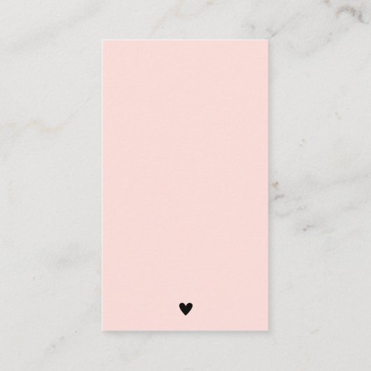 Vielen Dank für Ihre Bestellung Black and Peach Pi Visitenkarte (Rückseite)